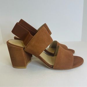Stuart Weitzman Access Tan Suede Sandals Size 8.5